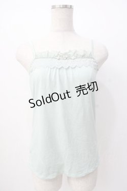 画像1: axes femme / バラ刺繍ビーズキャミ M ミント Y-25-07-16-027-AX-TO-SZ-ZY