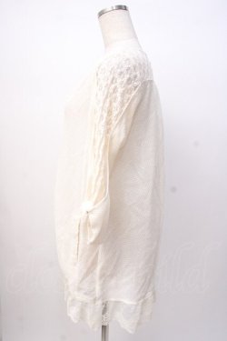 画像2: axes femme / レース切り替えボレロ M 生成り Y-25-07-16-029-AX-TO-SZ-ZY