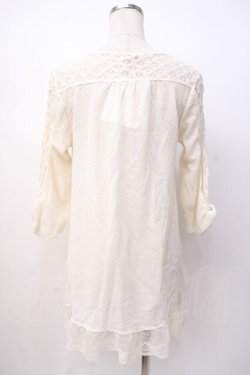 画像3: axes femme / レース切り替えボレロ M 生成り Y-25-07-16-029-AX-TO-SZ-ZY