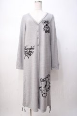 GHOST of HARLEM / サイドギャザーロングカーディガン F グレー Y-25-07-16-040-GL-TO-SZ-ZT0725