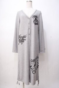 GHOST of HARLEM / サイドギャザーロングカーディガン F グレー Y-25-07-16-040-GL-TO-SZ-ZY