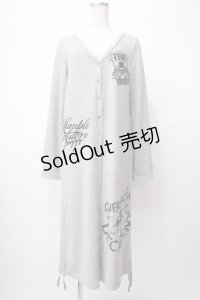 GHOST of HARLEM / サイドギャザーロングカーディガン F グレー Y-25-07-16-040-GL-TO-SZ-ZT453