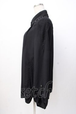 画像2: Ozz Croce / タック入り刺繍ブラウス  黒 Y-25-07-16-044-OO-OP-SZ-ZY