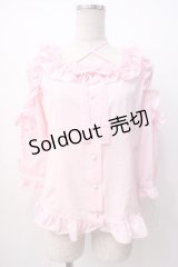 Angelic Pretty / Sweetリボンブラウス  ピンク Y-25-07-16-004-AP-BL-SZ-ZY