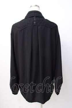 画像3: Ozz Croce / タック入り刺繍ブラウス  黒 Y-25-07-16-044-OO-OP-SZ-ZY