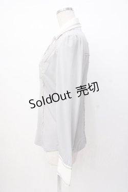 画像2: OZZ ANGELO / 刺繍入りシャツ  グレー Y-25-07-16-045-OO-BL-SZ-ZY