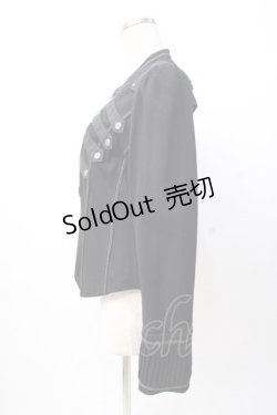 画像2: Ozz oneste / 歯車薔薇刺繍ショートジャケット  黒 Y-25-07-16-048-OO-JA-SZ-ZY