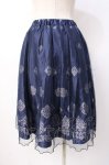 画像3: axes femme / オーナメント柄チュールスカート M 紺 Y-25-07-16-049-AX-SK-SZ-ZT479 (3)