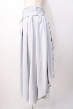 画像2: axes femme POETIQUE / バックフリルレースアップスカート  サックス Y-25-07-16-059-AX-SK-SZ-ZY