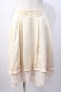 axes femme / 重ねスカート  生成り Y-25-07-16-062-AX-SK-SZ-ZY