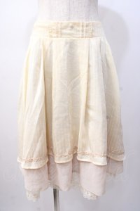 axes femme / 重ねスカート  生成り Y-25-07-16-062-AX-SK-SZ-ZY