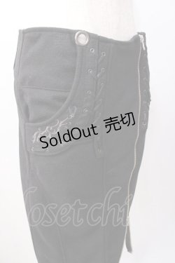 画像4: Ozz Croce / アシメZIPスカート  黒 Y-25-07-16-066-OO-SK-SZ-ZY