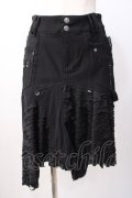 Ozz Croce / ダメージ加工入りスカート  黒 Y-25-07-16-067-OO-SK-SZ-ZY