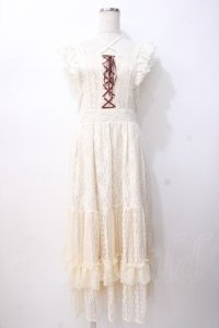 axes femme / レースデザインワンピース  生成り Y-25-07-16-068-AX-OP-SZ-ZY