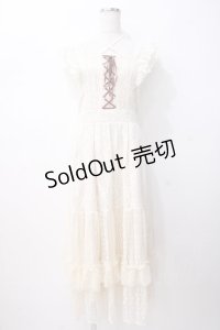 axes femme / レースデザインワンピース  生成り Y-25-07-16-068-AX-OP-SZ-ZY