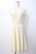 axes femme / レース切替ワンピース  生成り Y-25-07-16-069-AX-OP-SZ-ZY