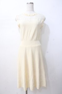 axes femme / レース切替ワンピース  生成り Y-25-07-16-069-AX-OP-SZ-ZY
