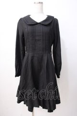 axes femme POETIQUE / 薔薇刺繍ワンピース  黒 Y-25-07-16-070-AX-OP-SZ-ZI