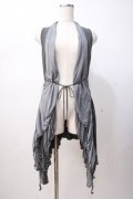 Rozen Kavalier / ジレ着風カーディガン  グレー Y-25-07-16-072-OO-TO-SZ-ZY