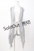 Rozen Kavalier / ジレ着風カーディガン  グレー Y-25-07-16-072-OO-TO-SZ-ZS