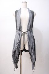 Rozen Kavalier / ジレ着風カーディガン  グレー Y-25-07-16-072-OO-TO-SZ-ZS