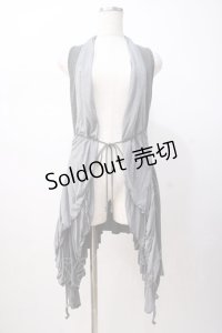 Rozen Kavalier / ジレ着風カーディガン  グレー Y-25-07-16-072-OO-TO-SZ-ZS