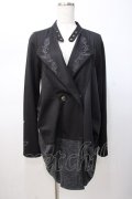 Rozen Kavalier / 刺繍衿ロングジャケット  黒 Y-25-07-16-073-OO-JA-SZ-ZY
