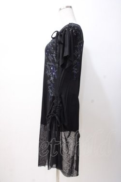 画像2: GHOST of HARLEM / プリント入りアシメトップス F 黒 Y-25-07-16-079-GL-TO-SZ-ZY