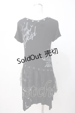 画像3: GHOST of HARLEM / 蜘蛛の巣レース使いワンピ F 黒 Y-25-07-16-081-GL-OP-SZ-ZY