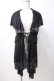 画像1: Ozz Croce / メッシュ重ねジレ  黒×グレー Y-25-07-16-082-OO-TO-SZ-ZY (1)