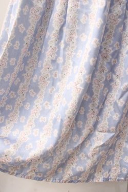 画像4: axes femme / ストライプフラワーptワンピース M ブルー Y-25-07-16-084-AX-OP-SZ-ZY