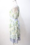 画像2: axes femme / 転写風ブーケ花柄ワンピース M サックス Y-25-07-16-085-AX-OP-SZ-ZT475 (2)