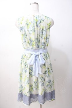 画像3: axes femme / 転写風ブーケ花柄ワンピース M サックス Y-25-07-16-085-AX-OP-SZ-ZY