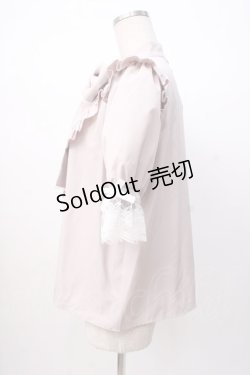 画像2: NOEMIE / ロゴ刺繍ボウタイブラウス M ピンク Y-25-07-16-008-LO-BL-SZ-ZT312