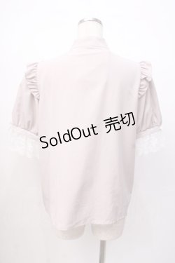 画像3: NOEMIE / ロゴ刺繍ボウタイブラウス M ピンク Y-25-07-16-008-LO-BL-SZ-ZT312