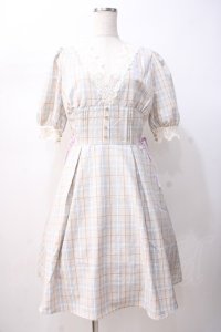 axes femme POETIQUE / サイドレースアップワンピース  ベージュ Y-25-07-16-098-AX-OP-SZ-ZY