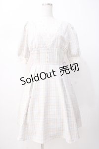 axes femme POETIQUE / サイドレースアップワンピース  ベージュ Y-25-07-16-098-AX-OP-SZ-ZY