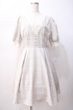 画像1: axes femme POETIQUE / サイドレースアップワンピース  ベージュ Y-25-07-16-098-AX-OP-SZ-ZY
