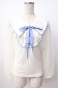 LIZ LISA / Roseプリントトップス 0 オフ×ブルー Y-25-07-16-009-LO-BL-SZ-ZY