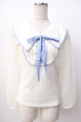 LIZ LISA / Roseプリントトップス 0 オフ×ブルー Y-25-07-16-009-LO-BL-SZ-ZY