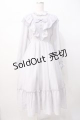 axes femme kawaii / ヴィンテージシフォンワンピース  ラベンダー Y-25-07-16-104-AX-OP-SZ-ZI