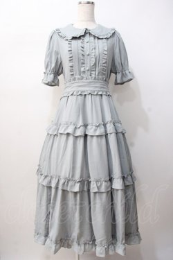画像1: axes femme kawaii / ロマンティックフリルワンピース  サックス Y-25-07-16-105-AX-OP-SZ-ZY