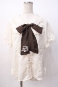 axes femme / リボン付きブラウス M 生成り Y-25-07-16-010-AX-BL-SZ-ZY