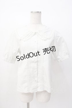 画像1: Fi.n.t / ダブルカラーコットンブラウス  薄ミント Y-25-07-16-011-CA-BL-SZ-ZY