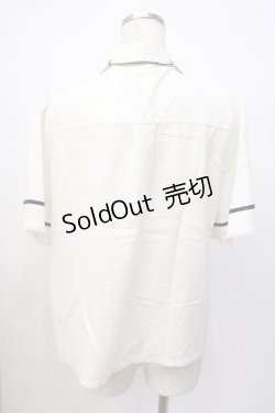 画像3: axes femme POETIQUE / フラワー刺繍襟半袖ブラウス  生成り Y-25-07-16-013-AX-BL-SZ-ZY