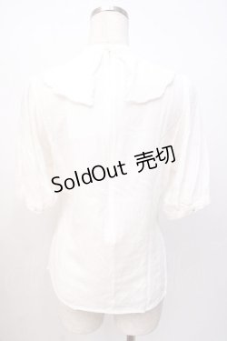 画像3: Fi.n.t / カットワーク刺繍クロスヨークブラウス  白 Y-25-07-16-014-CA-BL-SZ-ZY