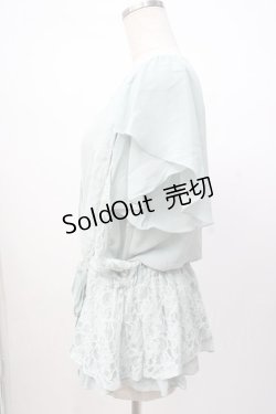 画像2: axes femme / パール付ブラウスチュニ M ミント Y-25-07-16-020-AX-BL-SZ-ZY