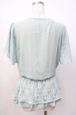 画像3: axes femme / パール付ブラウスチュニ M ミント Y-25-07-16-020-AX-BL-SZ-ZY