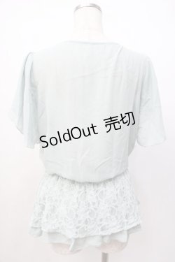 画像3: axes femme / パール付ブラウスチュニ M ミント Y-25-07-16-020-AX-BL-SZ-ZY