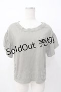axes femme / 裾編み上げ半袖カットソー M カーキ Y-25-07-16-021-AX-TO-SZ-ZI